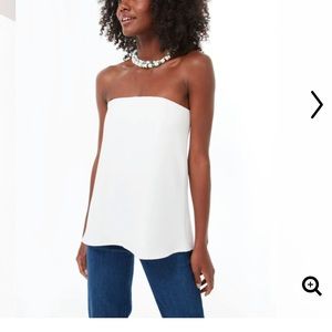 Tuckernuck Ivory Crepe Marin Top- XS